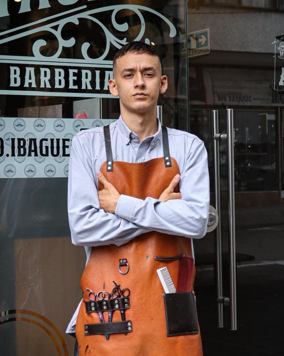 Retrato de Sergio, equipo de Mostacho Barbería