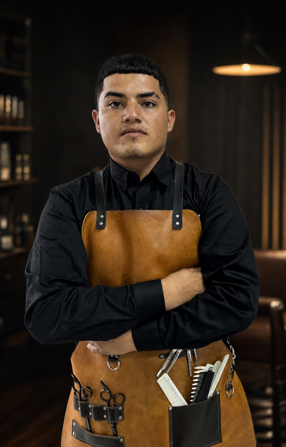 Retrato de Rubén, equipo de Mostacho Barbería